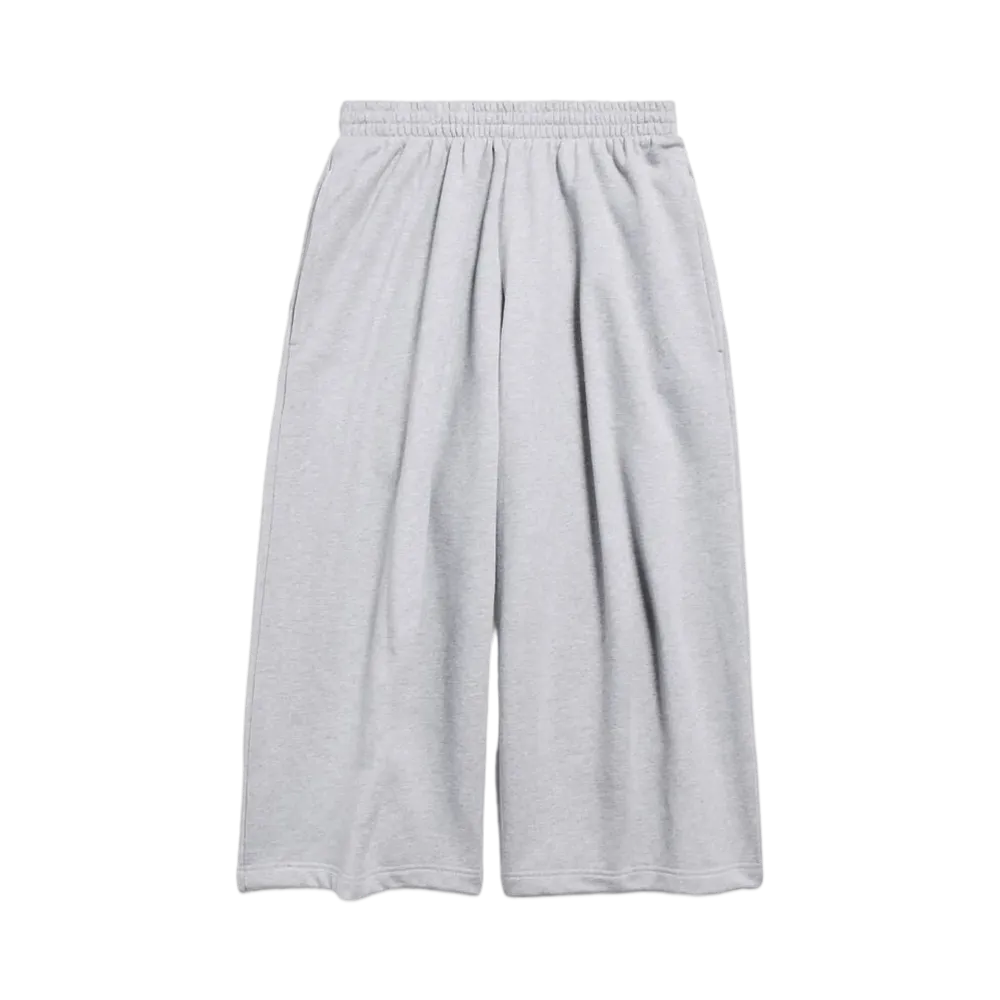 BALENCIAGA Short Baggy Sweatpants in Archetype Curly Fleece "Grey"