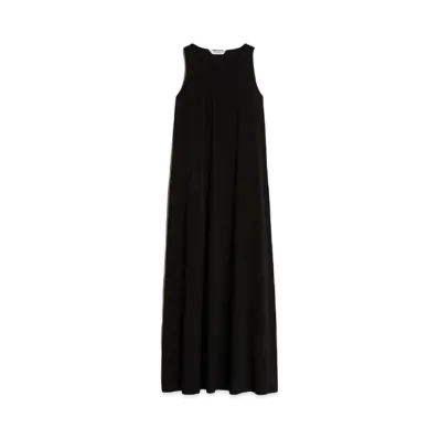 Max Mara Spraymo Stretch Jersey A-Line Dress "Black"