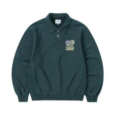 thisisneverthat TNT Felix Collar Sweatshirt "Sea Green"