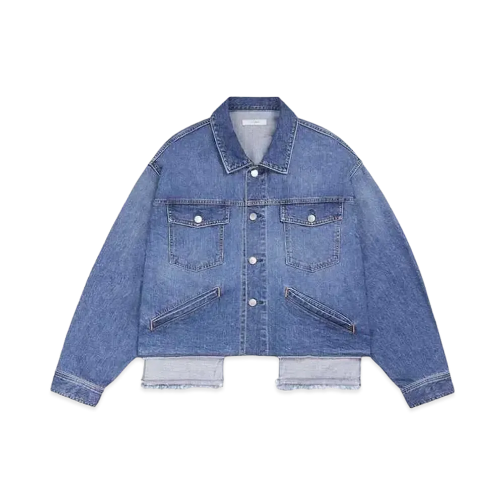 JieDa CUT OFF DENIM JACKET "INDIGO"