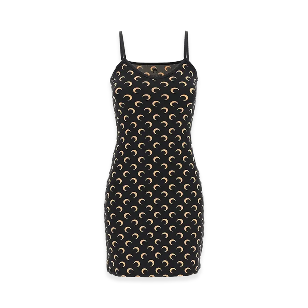 Marine Serre Women's Dress "Black/Neutrals"
