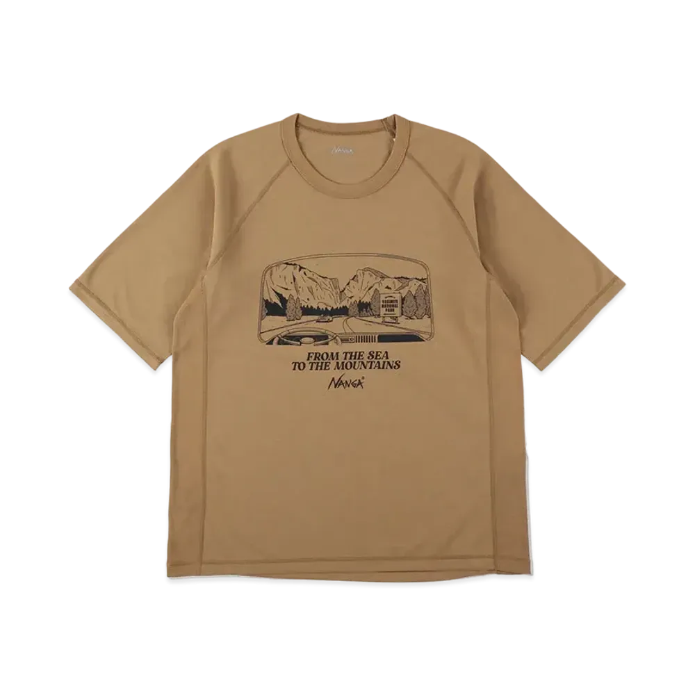 WIND AND SEA x NANGA Dry Mix(R) (Yosemite_SF) S/S Tee "Beige"