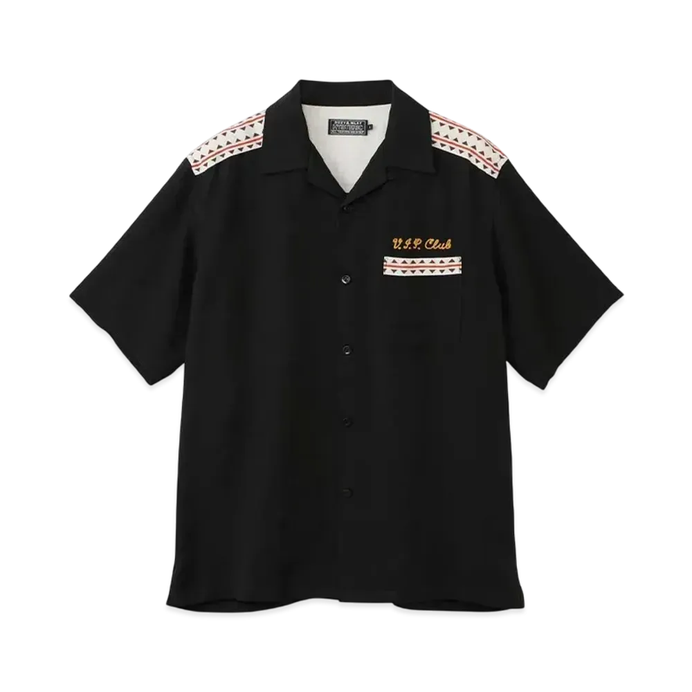 HYSTERIC GLAMOUR Mondo Hysteric Bowling Shirt "Black"