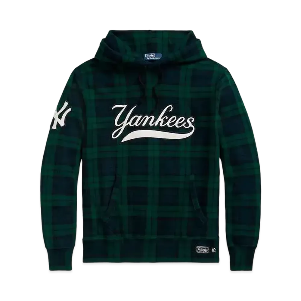 Polo Ralph Lauren Yankees Plaid Hoodie Unisex "Green"