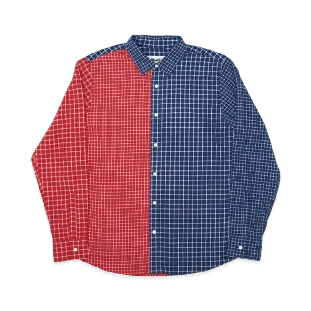PALACE Over Shirt "Navy Red"