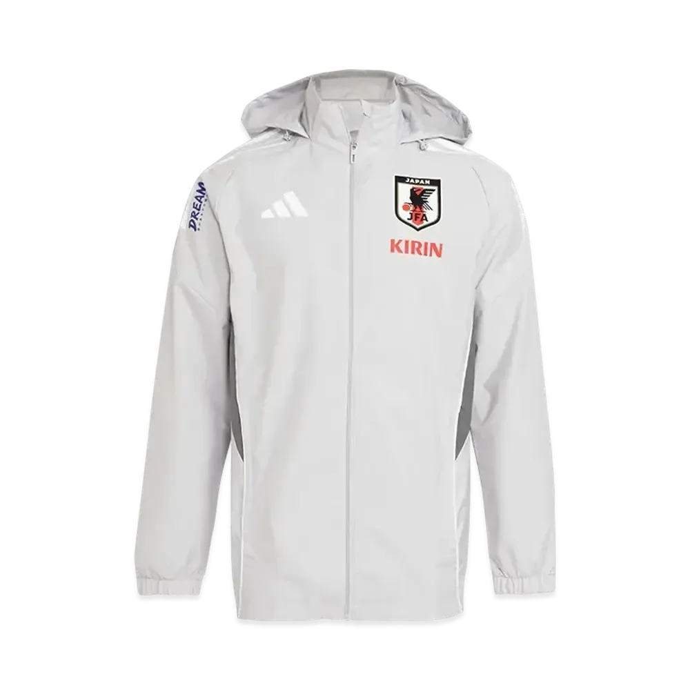 adidas Japan National Soccer Team Tiro 25 Competition All Weather Jacket "Team Light Grey"