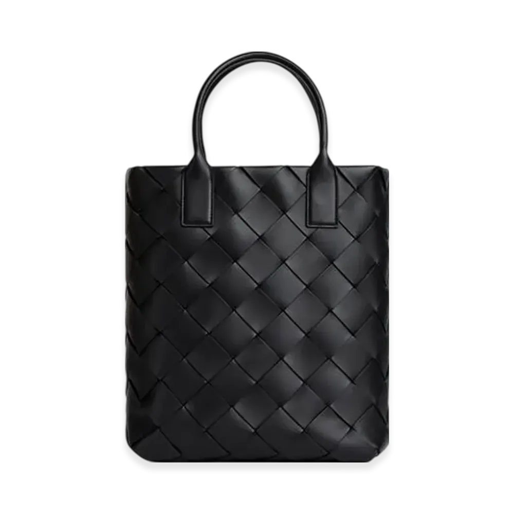 Bottega Veneta Maxi Intreccio Tote "Black/Swimming/Pool"