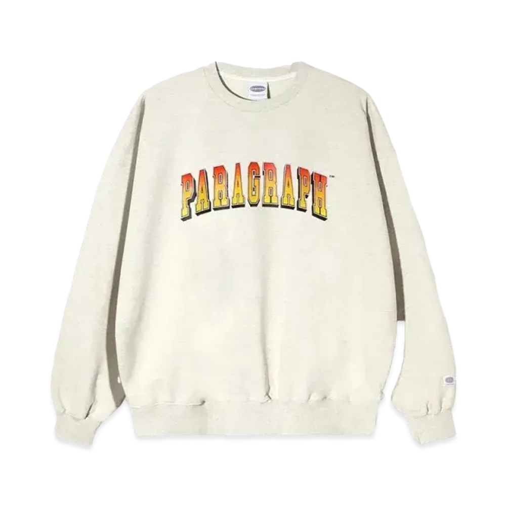 Paragraph Gradient Typo Crew "Oatmeal"