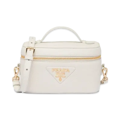 PRADA Leather Mini Bag "White"