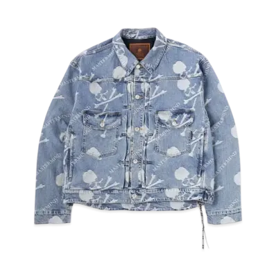 mastermind WORLD Monogram Denim Trucker Jacket "Indigo"