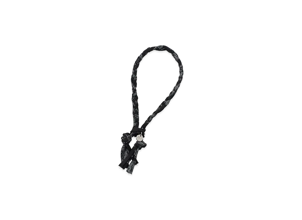 WIND AND SEA Black Bandana Bracelet "Black"