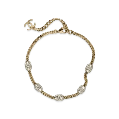 CHANEL CC Choker Necklace "Gold"