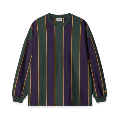 Carhartt WIP Ruben Long Sleeve T-Shirt "Discovery Green/Cassis"
