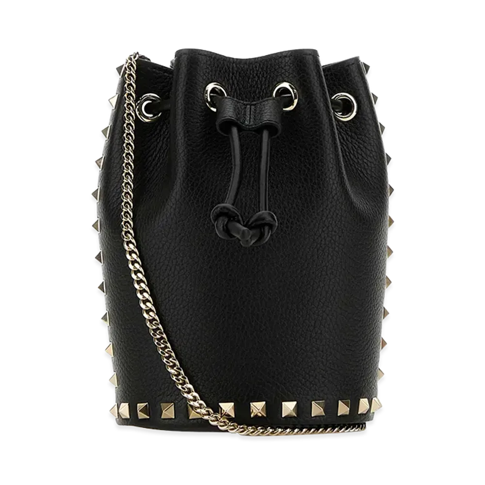 Valentino Women's Leather Bucket Bag "Black"
