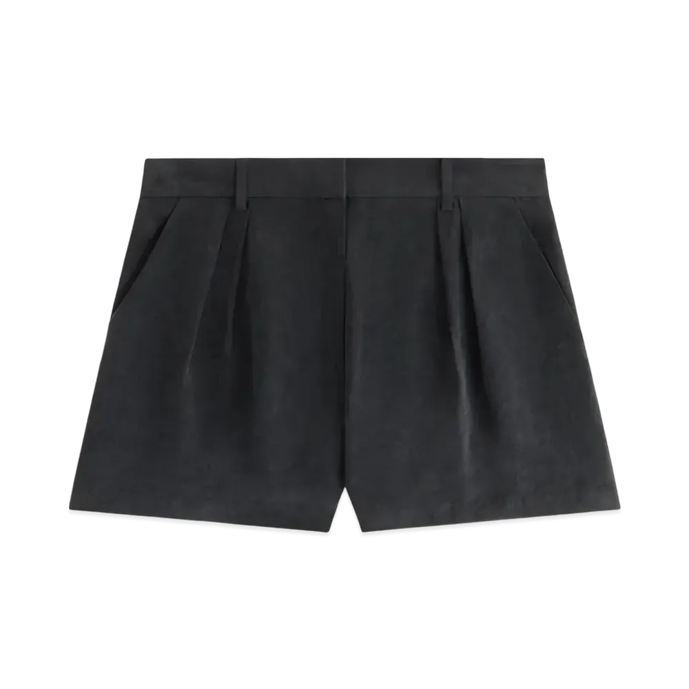 Kith Women Astrid Pleated Trouser Short "Black"