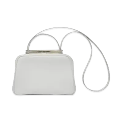 Valextra Flute Medium Bag "Off White"