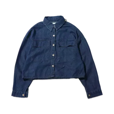 atmos pink Big Pocket Denim Shirt "Blue"