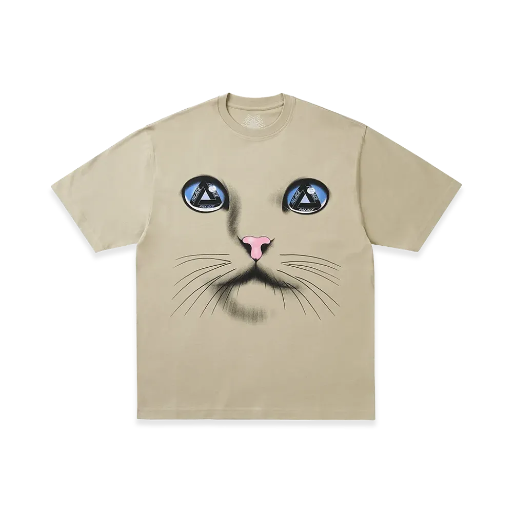 PALACE Cat Face T-Shirt "Chalky Green"