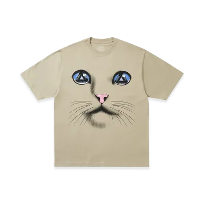 PALACE Cat Face T-Shirt "Chalky Green"