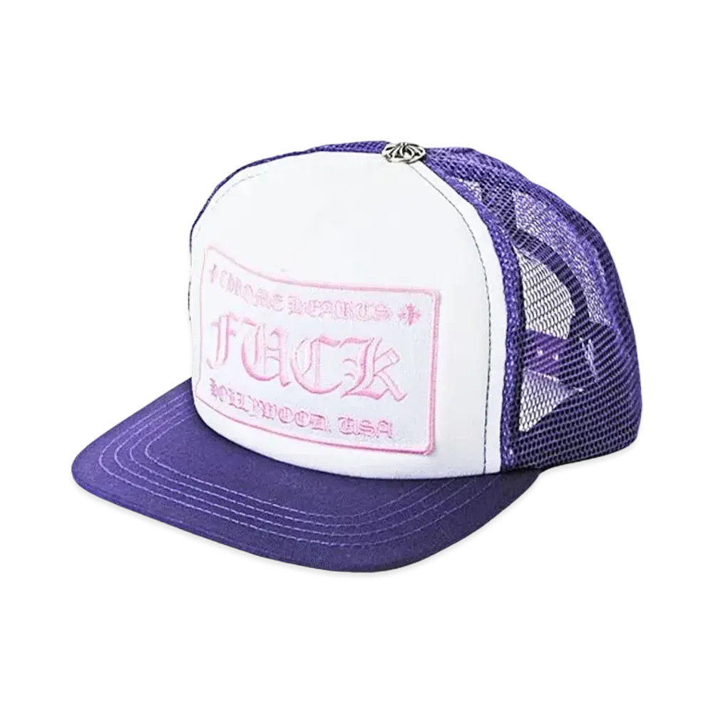 Chrome Hearts Tracker Cap Fuck "Purple/Pink"