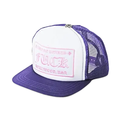 Chrome Hearts Tracker Cap Fuck "Purple/Pink"