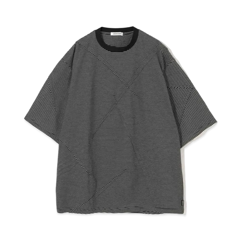 UNDERCOVER Cotton Border T-Shirt "Black"