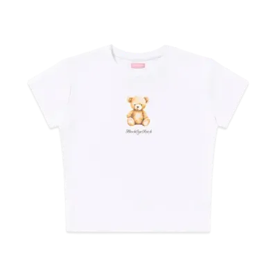 BlackEyePatch Teddy Bear Baby Tee "White"