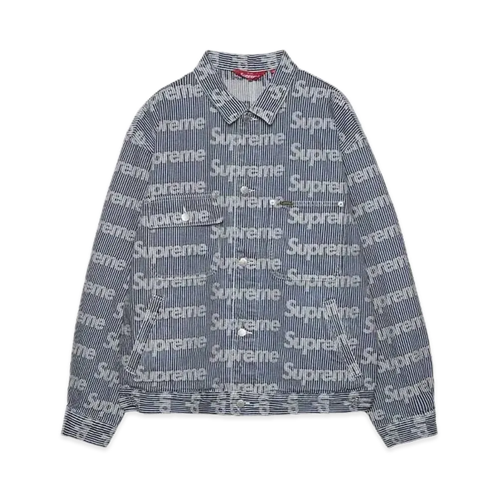 Supreme Denim Chore Trucker Jacket "Stripe"