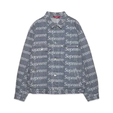 Supreme Denim Chore Trucker Jacket "Stripe"