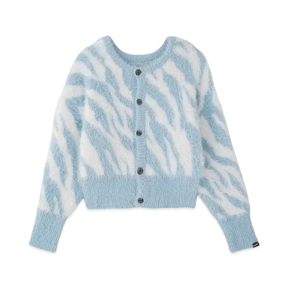 X-Girl Zebra 2Way Knit Cardigan "Ltblue"