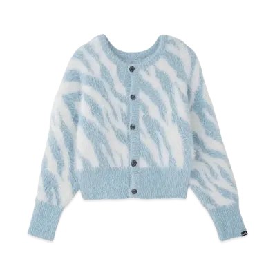 X-Girl Zebra 2Way Knit Cardigan "Ltblue"