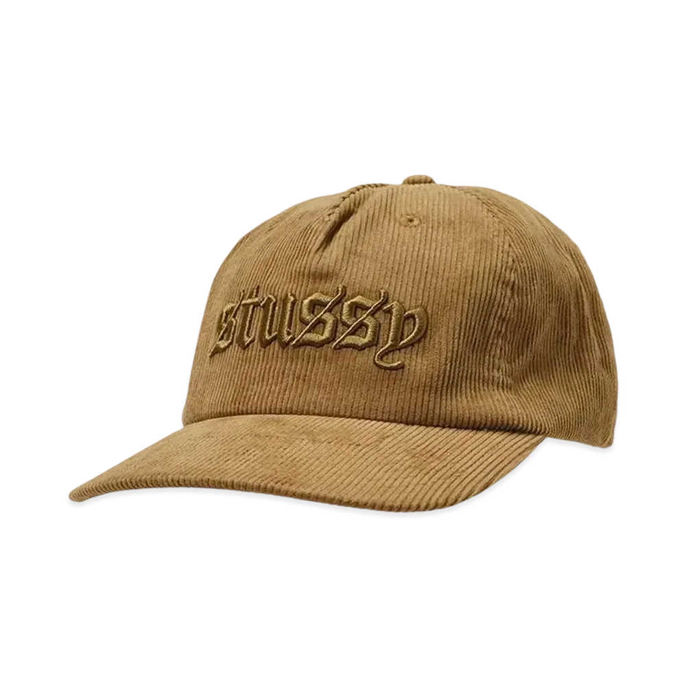 Stussy Mid-Depth Old English Snapback "Camel"