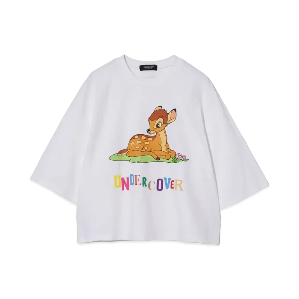 UNDERCOVER x Disney Cotton Wide Short Tee Bambi "White"