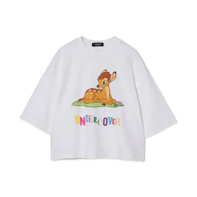 UNDERCOVER x Disney Cotton Wide Short Tee Bambi "White"