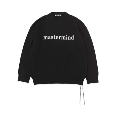 mastermind JAPAN Intarsia Skull Crewneck "Black"