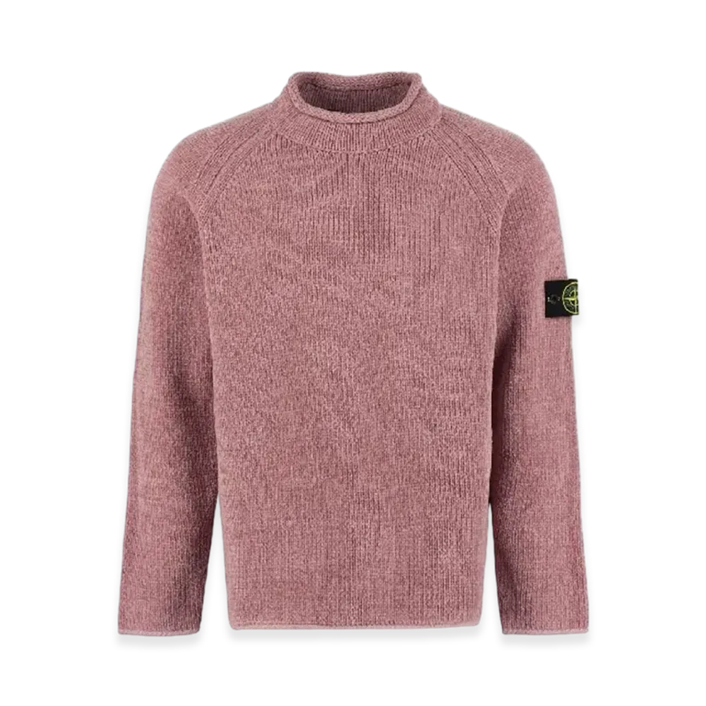 Stone Island 513A5 Mock Neck Knit - 22FW "Rose Pink"