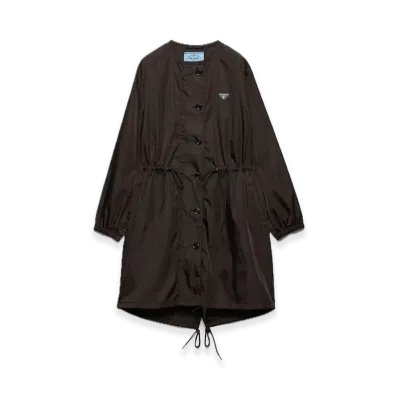 PRADA Re-Nylon Raincoat "Dark Brown"