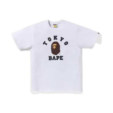 A BATHING APE City Tee Tokyo College "White"