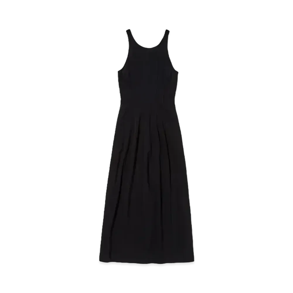 AURALEE Hard Twist Smooth Dress "Black"