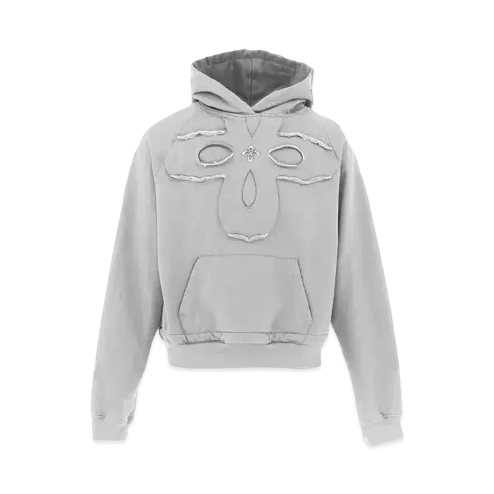 SURGERY Clover Logo Patchs Sweat Hoodie "Grey"