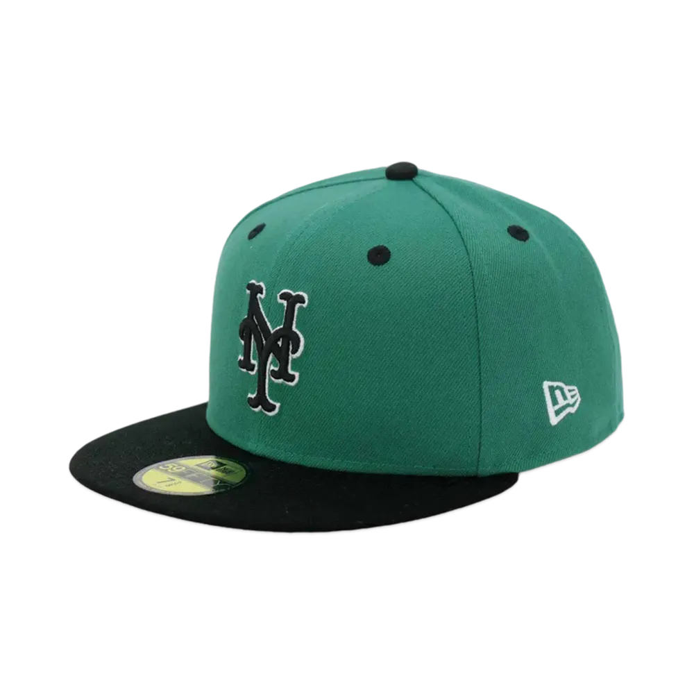 NEW ERA x THE CAP 'CROCODILE' 59Fifty New York Mets PNGBLK "Pine Black"