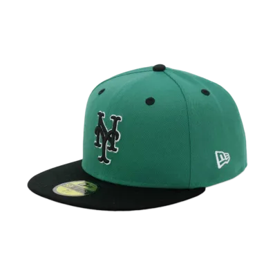 NEW ERA x THE CAP 'CROCODILE' 59Fifty New York Mets PNGBLK "Pine Black"