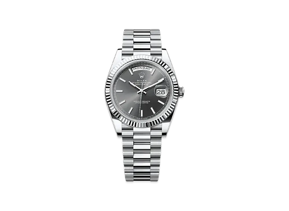 ROLEX Day-Date 40mm Platinum 228236 "Slate"