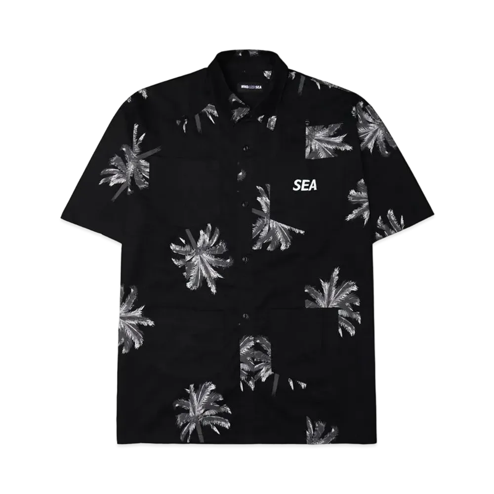 WIND AND SEA Palm Tree S/S Cuba Shirt "Black"