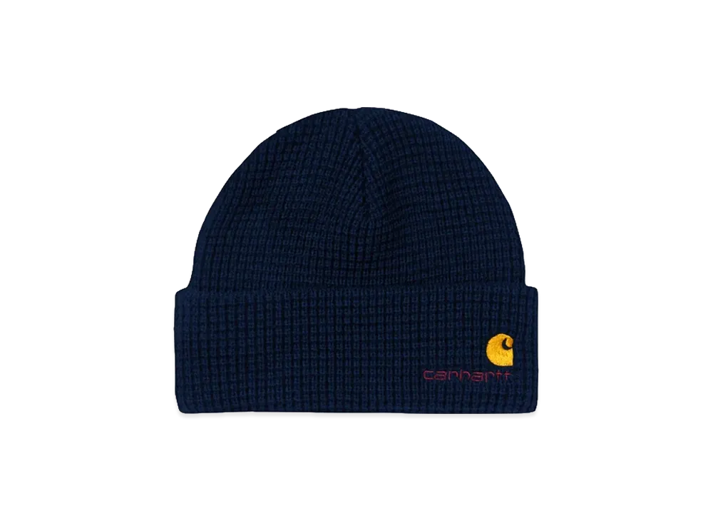 Carhartt WIP American Script Beanie "Medieval Blue"