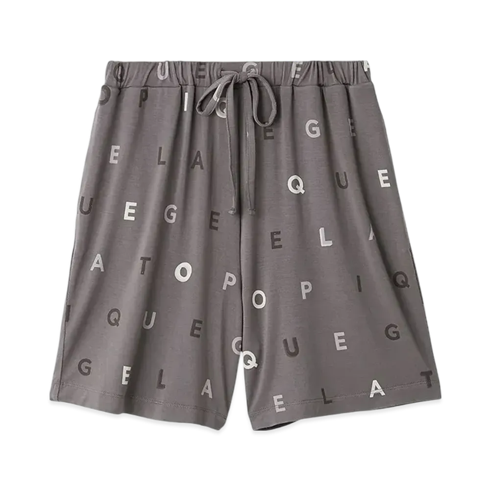 GELATO PIQUE Rayon Logo Shorts "Dark Gray"