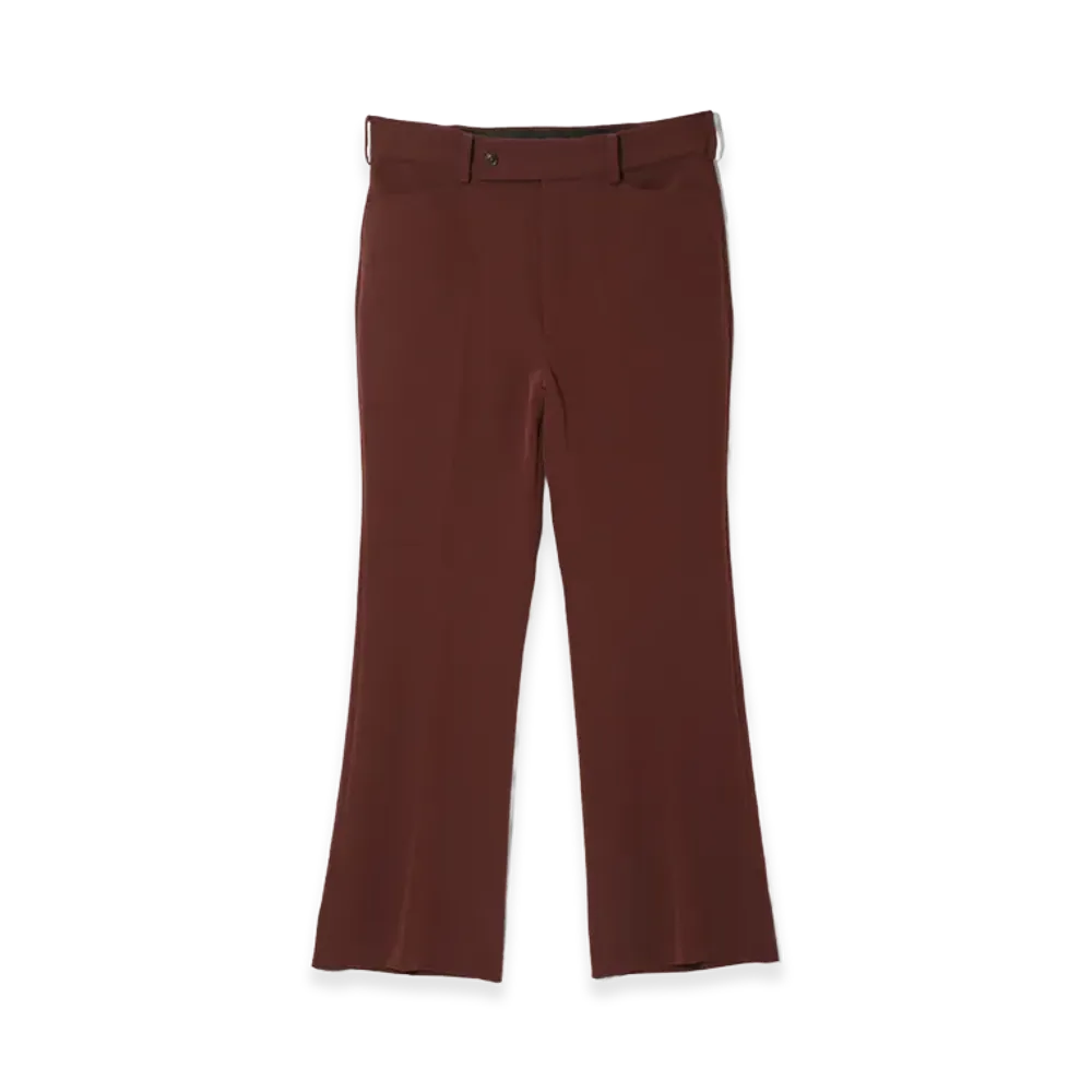 NEEDLES Boot-Cut Trouser Poly Light Double Cloth "Brown"