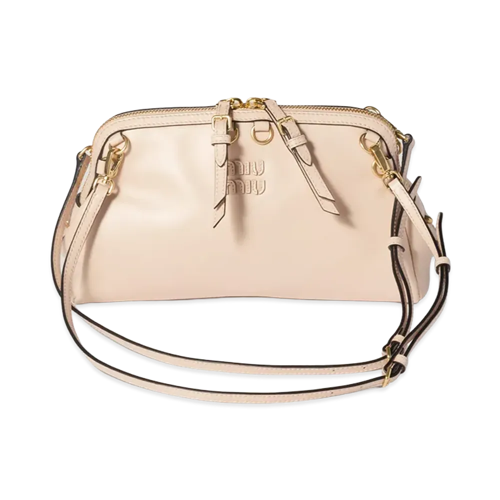 MIU MIU Caprice Leather Clutch "Powder Pink"