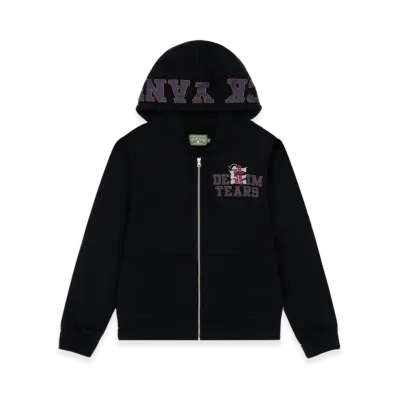 DENIM TEARS Black Yankees Zip Hoodie "Black"