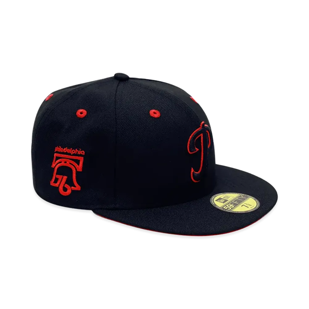 NEW ERA x THE CAP 59Fifty Red Devil II Philadelphia Phillies "Black/Red"